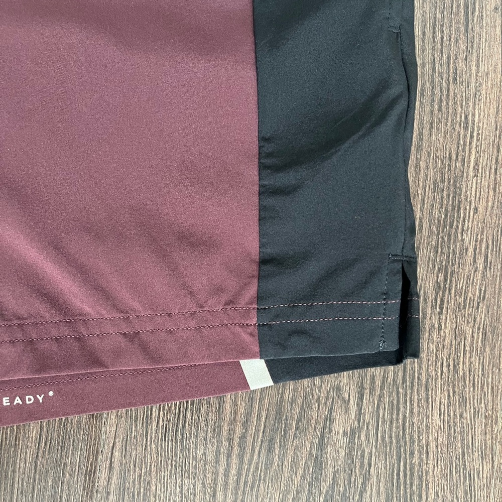 4 | FOURLAPS || MEN RUNNING SHORTS W/LINER || BURGUNDY AND BLACK - Picture 5 of 10